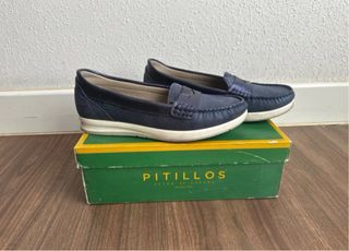 Zapatos planos Pitillos azul marino