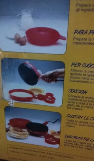 Crepiera Elettrica Disney Ariete Vintage