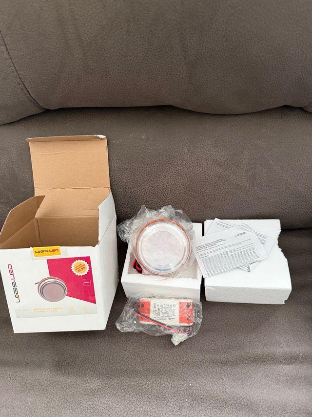 Luz LED LOASS.LED Interior Plata/Blanco