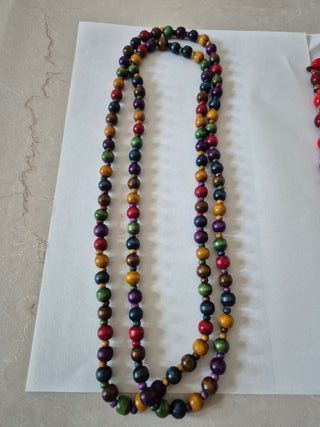 Collar Perlas Preciosas y Collar Piedras Naturales