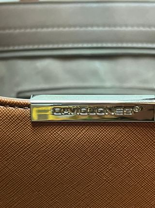 Borsa tote in ecopelle color caramello