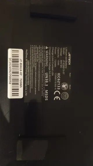 Batería patinete eléctrico negra