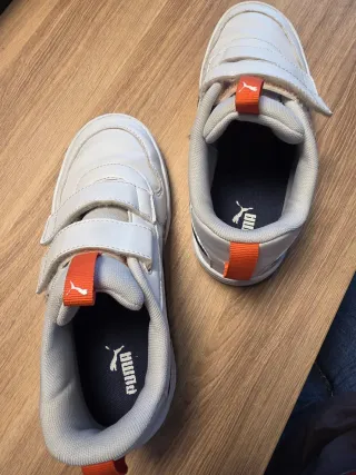 Scarpe Puma Bambino Bianche Velcro