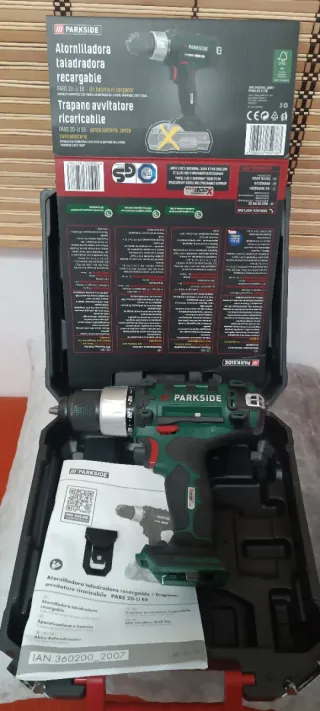 Taladro Atornillador Parkside PABS 20-Li E6