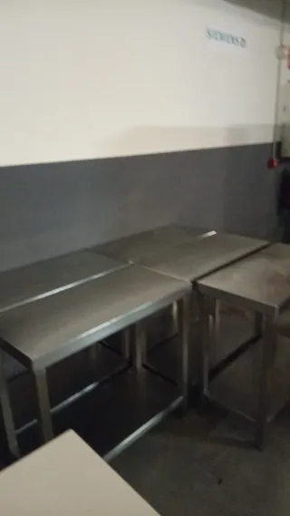 Mesa de trabajo industrial acero inoxidable