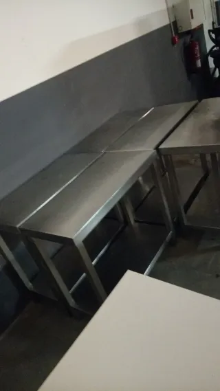 Mesa de trabajo industrial acero inoxidable