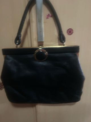Bolso Vintage Negro piel