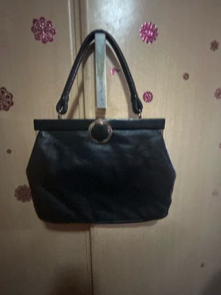 Bolso Vintage Negro piel