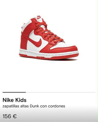 Zapatillas Nike Niño Rojas y Blancas