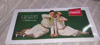 Chapa Coca-Cola 7 Million a day y matrícula Kentak