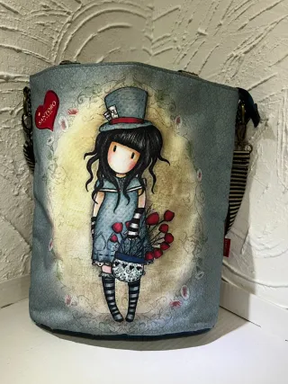 Bolso Santoro Gorjuss con dibujo de niña
