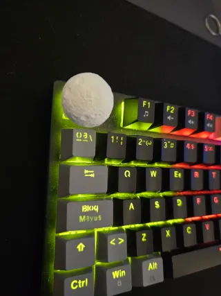 Tecla de luna 3d