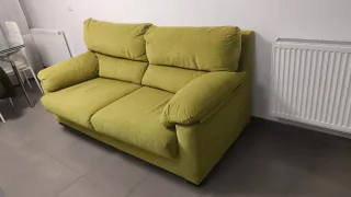 Sofá 3 plazas verde