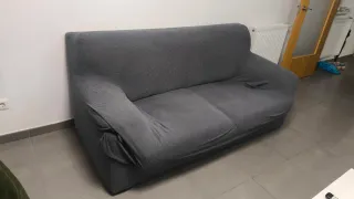 Sofá 3 plazas verde