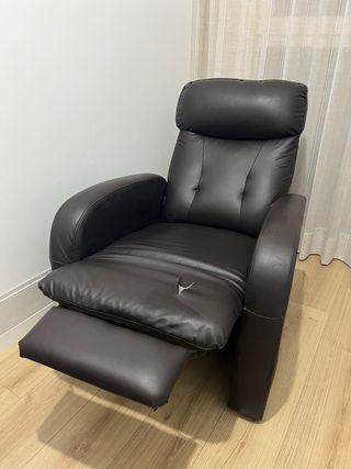 Sillón relax abatible marrón