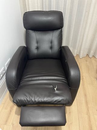 Sillón relax abatible marrón