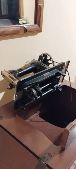Máquina de Coser Singer Antigua Hexagon