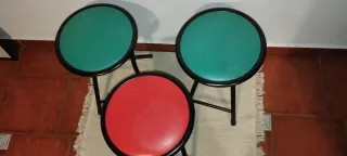 Taburetes plegables (Set de 3)