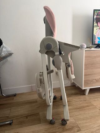 Trona infantil rosa para bebé