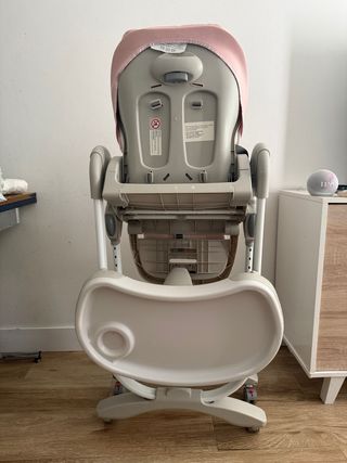 Trona infantil rosa para bebé