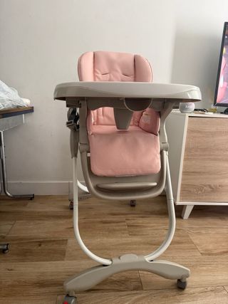 Trona infantil rosa para bebé