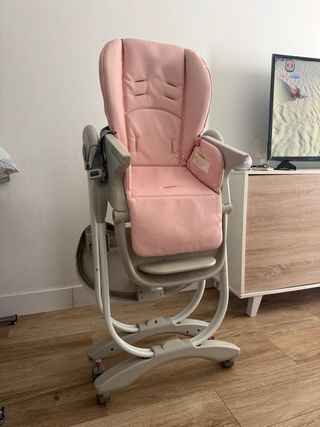 Trona infantil rosa para bebé