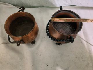 2 Ollas de Cobre Antiguas