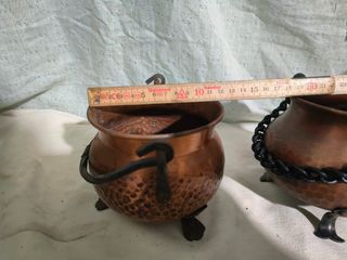 2 Ollas de Cobre Antiguas