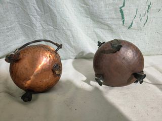 2 Ollas de Cobre Antiguas