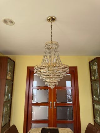 LÁMPARA CRISTAL 9 LUCES