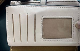 Portafoglio donna nero e rosa