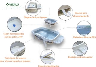 Bañera Plegable Bebé 0-36 Meses