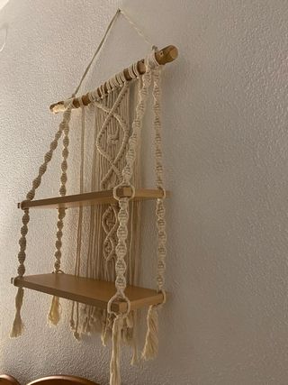Estantería Macramé Hecha a Mano Nueva