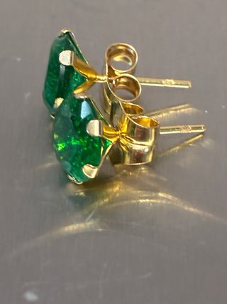 Pendientes Oro 18k Esmeraldas 5.00 Ct