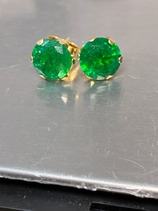 Pendientes Oro 18k Esmeraldas 5.00 Ct