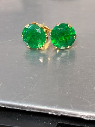 Pendientes Oro 18k Esmeraldas 5.00 Ct