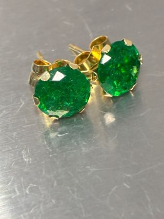 Pendientes Oro 18k Esmeraldas 5.00 Ct