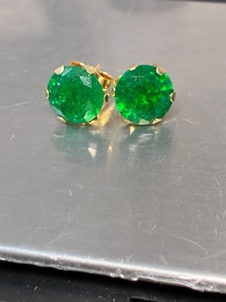 Pendientes Oro 18k Esmeraldas 5.00 Ct