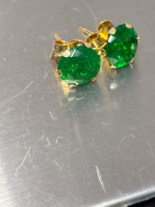 Pendientes Oro 18k Esmeraldas 5.00 Ct