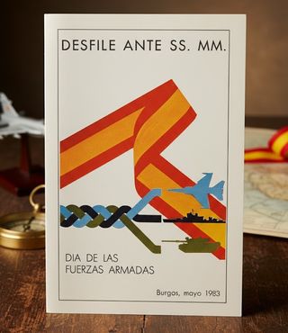 Lote 2 Folletos Día Fuerzas Armadas Burgos 1983