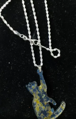 Collana Mod.Grumette Argento 925 Cat Artigianale