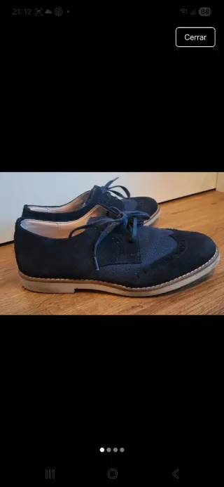 Zapatos Tizzas niño talla 37 azul