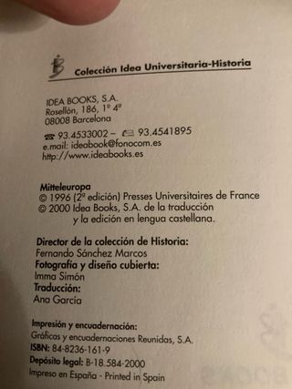 "Mitteleuropa" posición histórica de Alemania e...
