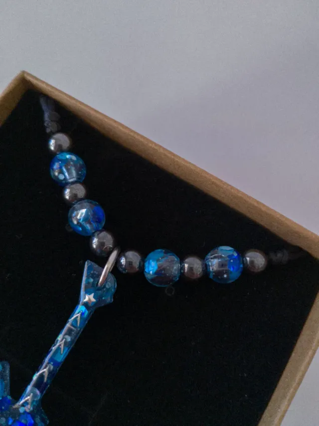 Collar guitarra azul