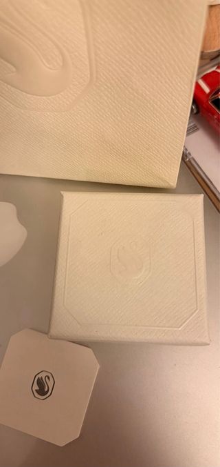 Pendientes Swarovski Plata y Blanco