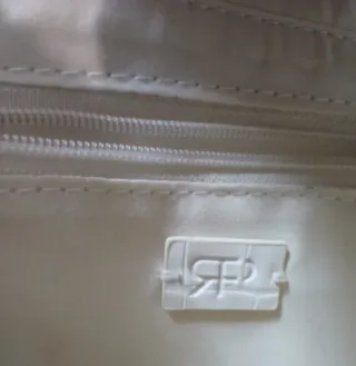 Bolso Parfois Blanco Efecto Cocodrilo Doble Asa