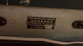 Radio Radiodina 382 Aznarez Madera 35 x 60 x 28 cm