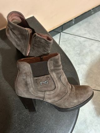 Stivaletti Nero Giardini Pelle Scamosciata Tg 39