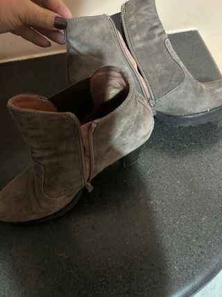 Stivaletti Nero Giardini Pelle Scamosciata Tg 39