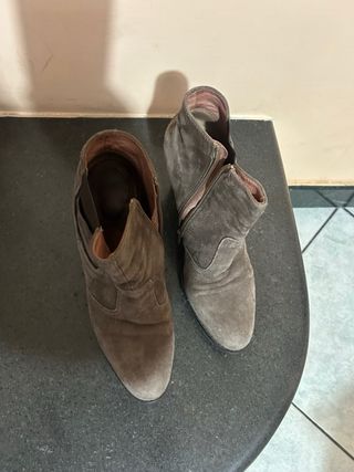 Stivaletti Nero Giardini Pelle Scamosciata Tg 39